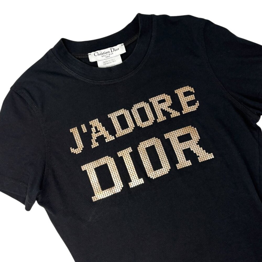 Christian Dior Vintage 2003 J'adore Big Logo T-Shirt … - Gem